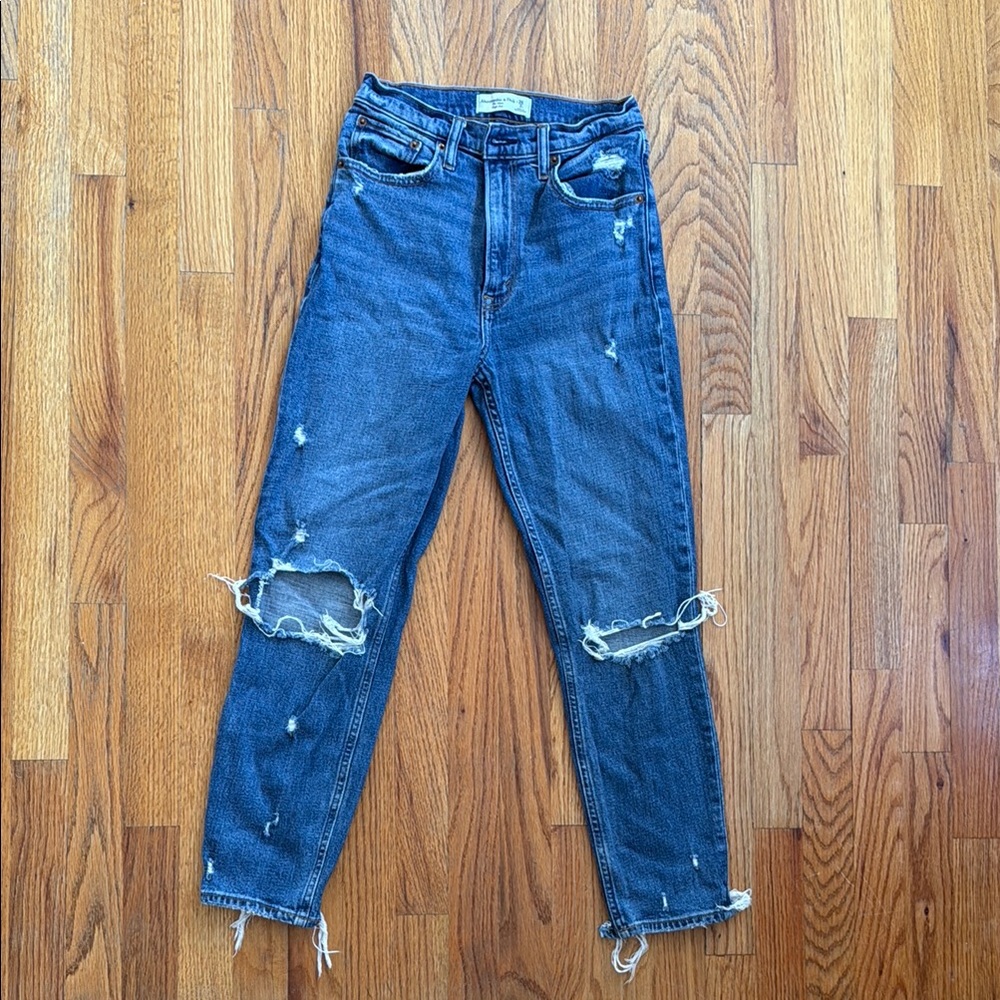 Abercrombie & Fitch Distressed Blue Jeans